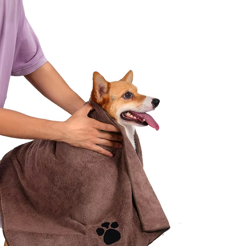 2025 New Pet Bath Towel Water Absorbent Quick-Drying Pet Towel Pet Shop Dog Cat Gift Pet Supplies